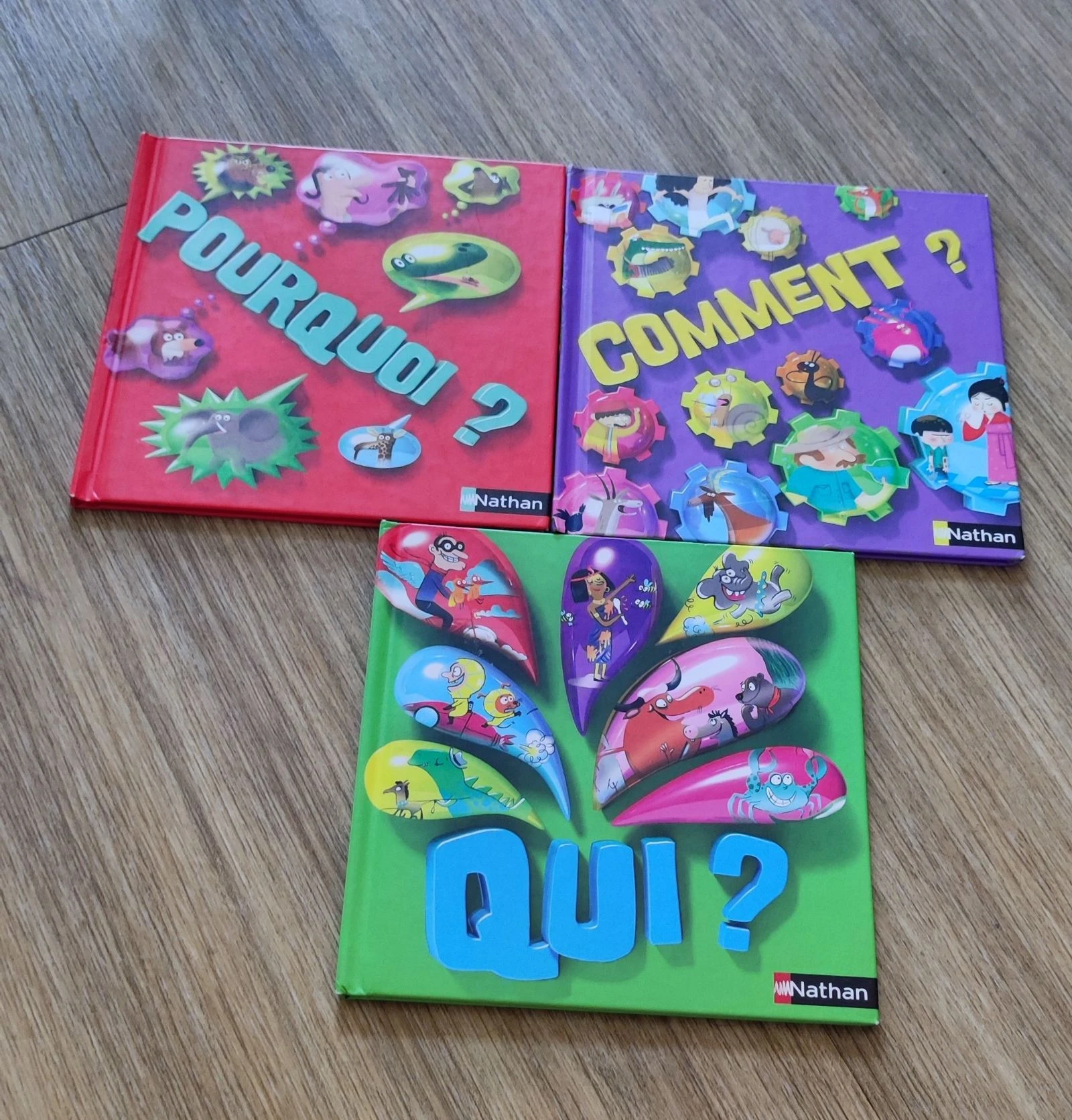 📚 Lot de 3 Livres "Questions/Réponses" - Nathan 📚
